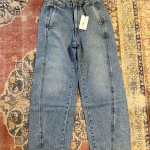 Apiece Apart Petite Meridian Blue Jeans
